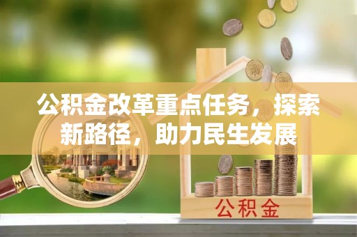 河池公积金改革重点任务，探索新路径，助力民生发展