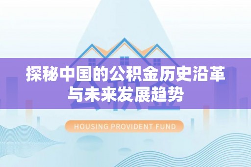 河池探秘中国的公积金历史沿革与未来发展趋势