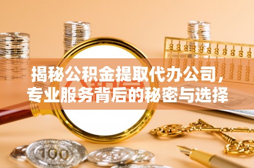 河池揭秘公积金提取代办公司，专业服务背后的秘密与选择指南