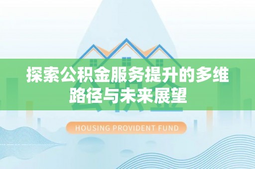 河池探索公积金服务提升的多维路径与未来展望