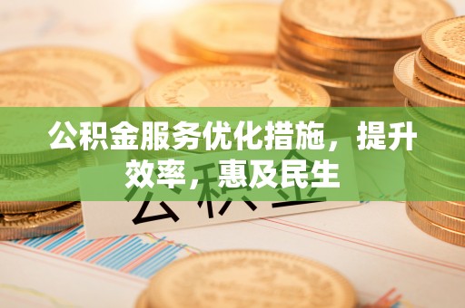 河池公积金服务优化措施，提升效率，惠及民生