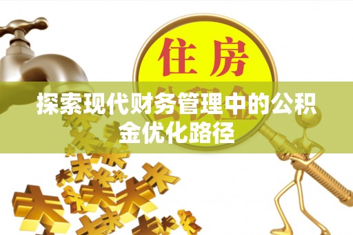 河池探索现代财务管理中的公积金优化路径