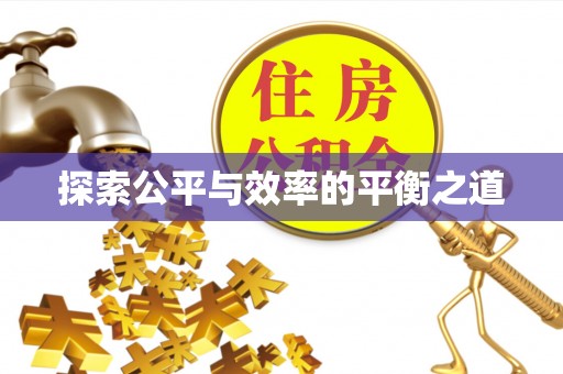 河池探索公平与效率的平衡之道