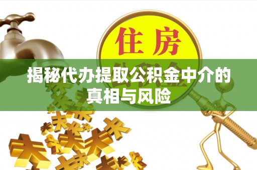 河池揭秘代办提取公积金中介的真相与风险