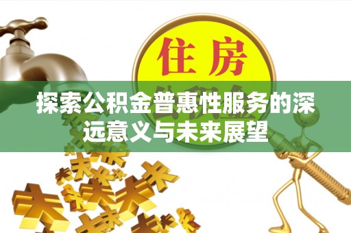 河池探索公积金普惠性服务的深远意义与未来展望