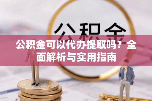 河池公积金可以代办提取吗？全面解析与实用指南