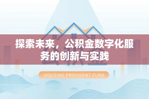 河池探索未来，公积金数字化服务的创新与实践